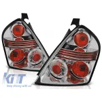 Set de stopuri tuning potrivit pentru Fiat STILO 10.2001-2007 3 uși cu bază cromată, stânga și dreapta Performance AutoTuning