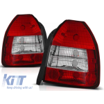 Set de stopuri tuning potrivit pentru Honda CIVIC 09.1995-02.2001 3 uși cu bază roșie și albă, stânga și dreapta Performance AutoTuning