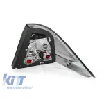 Set de stopuri tuning potrivit pentru Mercedes S-Class W220 1998-2005 cu bază roșie și albă, stânga și dreapta Performance AutoTuning