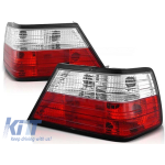 Set de stopuri tuning potrivit pentru Mercedes W124 E-Class 01.1985-06.1995 sedan, cabrio cu bază roșie și albă, stânga și dreapta Performance AutoTuning