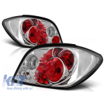 Set de stopuri tuning potrivit pentru Peugeot 307 04.2001-2007 3/5 uși cu bază cromată, stânga și dreapta Performance AutoTuning