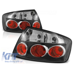 Set de stopuri tuning potrivit pentru Peugeot 407 05.2004- sedan cu bază neagră, stânga și dreapta Performance AutoTuning
