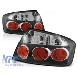 Set de stopuri tuning potrivit pentru Peugeot 407 05.2004- sedan cu bază neagră, stânga și dreapta Performance AutoTuning