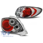 Set de stopuri tuning potrivite pentru Peugeot 206 CC 10.1998- cu bază cromată, stânga și dreapta Performance AutoTuning