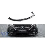 Spoiler Maxton Design versiunea 2 potrivit pentru bara frontală a Mercedes E-Class W214 A Design-Line sedan după 2023, lac negru Performance AutoTuning