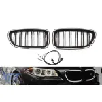 Grile de rinichi iluminate stil Iconic Glow cu fante duble potrivite pentru BMW Seria 5 F10, F11 2010-2017, negru lucios Performance AutoTuning