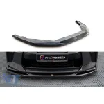 Spoiler Maxton Design versiunea 1 potrivit pentru bara frontală a Nissan GTR R35 2016-2022, lac negru Performance AutoTuning