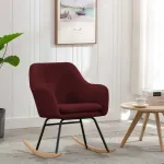 Scaun balansoar, roșu vin, material textil GartenMobel Dekor