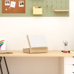 Șevalet de masă cu sertar, 33,5x25,5x7 cm, lemn masiv de pin GartenMobel Dekor