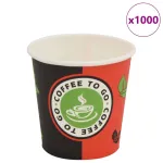 Pahare de unică folosință pentru cafea 1000 buc. 120 ml (4 oz) GartenMobel Dekor