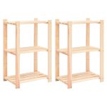 Etajere cu 3 niveluri, 2 buc., 60x38x90 cm, pin masiv, 150 kg GartenMobel Dekor