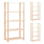 Etajere cu 5 niveluri, 3 buc., 80x38x170 cm, pin masiv, 250 kg GartenMobel Dekor