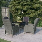 Set de mobilier pentru grădină, 5 piese, gri deschis GartenMobel Dekor