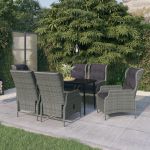 Set de mobilier pentru grădină, 7 piese, gri deschis GartenMobel Dekor