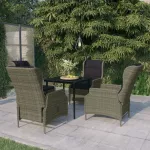 Set mobilier de grădină, 5 piese, maro GartenMobel Dekor