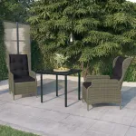 Set mobilier pentru grădină, 3 piese, maro GartenMobel Dekor