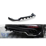 Spoiler Maxton Design potrivit pentru bara spate a Porsche Cayenne 2014-2018, lac negru Performance AutoTuning