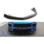 Spoiler Maxton Design versiunea 1 potrivit pentru bara frontală a Porsche Macan MK1 2014-2018, lac negru Performance AutoTuning