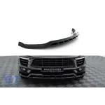 Spoiler Maxton Design versiunea 3 potrivit pentru bara frontală a Porsche Macan 2014-2018, lac negru Performance AutoTuning