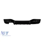 Difuzor tip M Competition potrivit pentru bara spate M Technik pe BMW Seria 1 F20 5 uși, F21 3 uși 2015-2019 -oo---, lac negru Performance AutoTuning