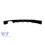 Difuzor tip M Performance Design Design potrivit pentru bara spate M Technik la BMW Seria 3 F30 sedan, F31 break 2011-2019 -oo---, lac negru Performance AutoTuning