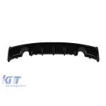 Difuzor tip M Performance Design Design potrivit pentru bara spate M Technik pe BMW Seria 2 F22 coupe, F23 cabrio după 2013 -o---o-, lac negru Performance AutoTuning
