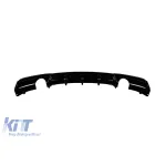 Difuzor tip M Performance Design Design potrivit pentru bara spate M Technik pe BMW Seria 3 F30 sedan, F31 break 2011-2019 -o--o-, lac negru Performance AutoTuning