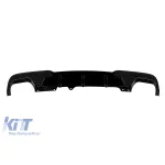 Difuzor tip M Performance Design Design potrivit pentru bara spate M Technik pe BMW Seria 5 F10 sedan, F11 break 2010-2017 -oo--oo-, lac negru Performance AutoTuning