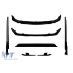 Pachet Aero tip Black Knight potrivit pentru BMW X7 G07 2019-2022 pentru modelul echipat cu bare M tech, lac negru Performance AutoTuning