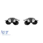 Set de vârfuri cromate tip A Design potrivit pentru Mercedes Clasa C W205 după 2013, Clasa E W213 după 2016, CLS C257 după 2018 Performance AutoTuning