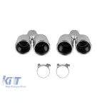 Tipuri de terminații M5 potrivite pentru BMW Seria 5 E60, E61, F10, F11 crom Performance AutoTuning