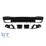Difuzor tip GLS63 potrivit pentru bara spate A Design pe Mercedes GLS X167 dupa 2019 -oo--oo-, cu garnitura neagra Performance AutoTuning