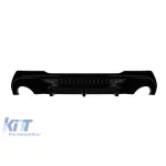 Difuzor tip 135i potrivit pentru bara de protecție M Technik din spate pe BMW Seria 1 F40 cu 5 uși după 2019, -o---o-, lac negru Performance AutoTuning