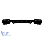 Difuzor tip M Performance Design Design potrivit pentru bara spate M Technik pe BMW Seria 3 F34 GT 2013-2016, -o---o-, lac negru Performance AutoTuning