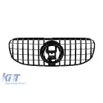 Grilaj tip GT cu lac negru, potrivit pentru Mercedes GLS X167 2020-2023, cu deschidere pentru cameră Performance AutoTuning