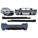 Pachet M-tech potrivit pentru BMW Seria 5 E60 2003-2010 fără PDC, fără proiectoare de ceață, cu difuzor dublu pentru evacuare dublă -oo--oo- Performance AutoTuning