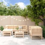 Set mobilier de grădină, 7 piese, lemn masiv de pin GartenMobel Dekor