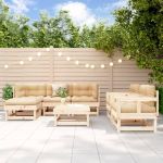 Set mobilier de grădină, 7 piese, lemn masiv de pin GartenMobel Dekor
