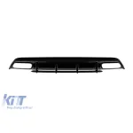Difuzor tip A45 potrivit pentru bara de protecție din spate A Design pe Mercedes A-Class W176 2015-2018, lac negru Performance AutoTuning
