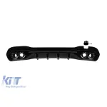 Difuzor tip C43 cu capete negre potrivit pentru bara spate A Design pe Mercedes C-Class W206 sedan, S206 break după 2021, lac negru cu garnitură neagră, -oo--oo- Performance AutoTuning