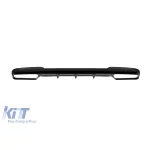 Difuzor tip E63 potrivit pentru bara spate A Design pe Mercedes E-Class W212 sedan 2014-2016, negru mat cu garnitură neagră, -oo--oo- Performance AutoTuning