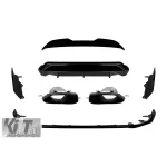 Pachet Aero tip M Performance Design Design potrivit pentru BMW Seria 2 G42 2013-2021 cu pachet M, lac negru Performance AutoTuning