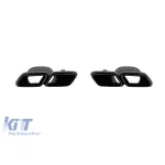 Capace de evacuare negre tip E63 potrivite pentru Mercedes E-Class W213, S213 2017-2022, stânga și dreapta Performance AutoTuning