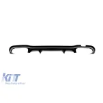 Difuzor tip E53 potrivit pentru bara spate A Design a Mercedes E-Class W213 sedan, S213 break 2016-2022 -oo--oo-, cu garnitură cromată Performance AutoTuning