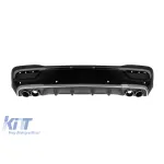 Difuzor tip GLE53 cu capete cromate pentru bara spate A Design potrivit pentru Mercedes GLE Coupe C167 după 2020 -oo--oo-, cu garnitură cromată Performance AutoTuning