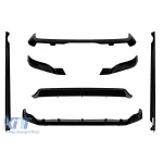 Pachet Aero tip Black Knight potrivit pentru BMW X7 G07 după 2023 pentru bare M, lac negru Performance AutoTuning