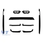 Pachet Aero tip M Performance Design Design potrivit pentru BMW X6 G06 după 2023 pentru barele M-technik, lac negru Performance AutoTuning