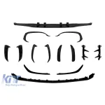 Pachet aerodinamic tip Brabus potrivit pentru Mercedes A-Class W177 după 2018, pentru modelul cu pachetul de fabrică A45AMG, lac negru Performance AutoTuning