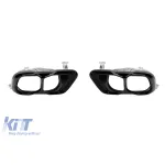 Set de terminații de eșapament negre tip M60i potrivite pentru BMW X5 G05 după 2023 Performance AutoTuning