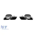 Set de vârfuri cromate tip E63 potrivit pentru Mercedes E-Class W213, S213 2017-2022, stânga și dreapta Performance AutoTuning